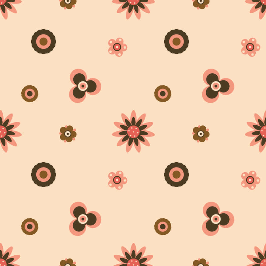 Enjoy The Free-spirited Style Of The 70s With Bold Floral Prints! Wallpaper
