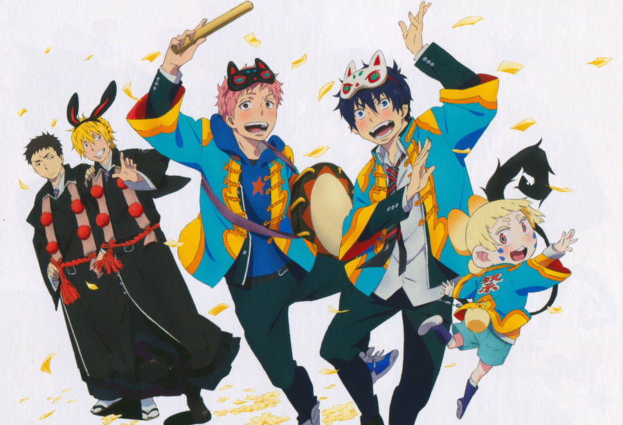 Enjoy The Fun Festival With Blue Exorcist Wallpaper