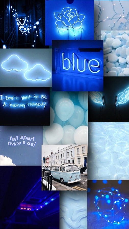 Enjoy The Pastel Blue Aesthetic On Your Iphone! Wallpaper