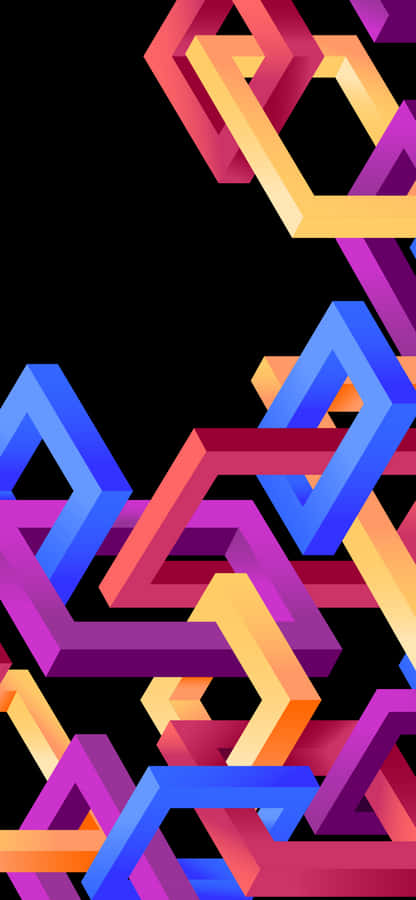 Enjoy The Stunning Beauty Of Colorful Oled Visuals Wallpaper