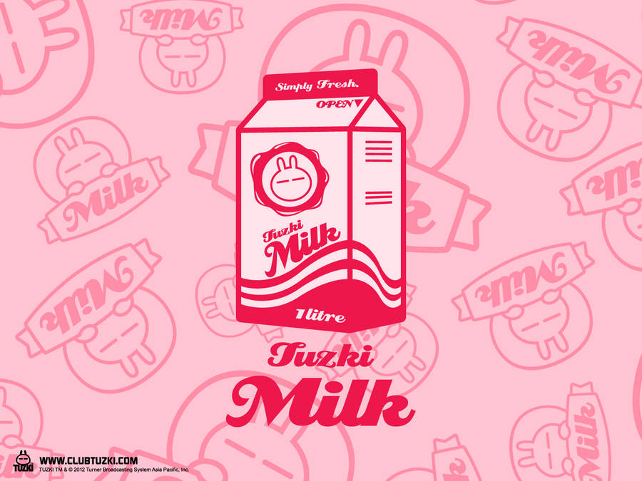 Enjoy The Sweet And Creamy Taste Of Strawberry Milk. Wallpaper
