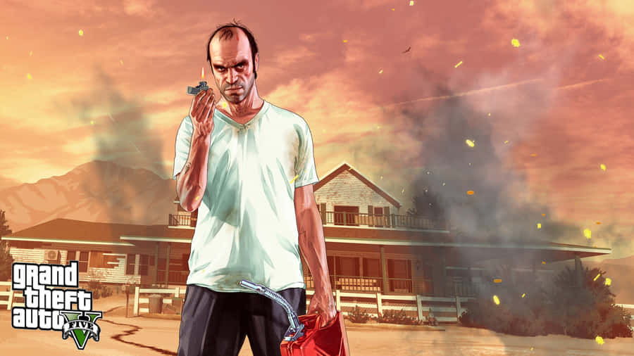 Enjoy The Ultimate Gaming Experience Of Gta V In 2560x1440 Resolution. Wallpaper