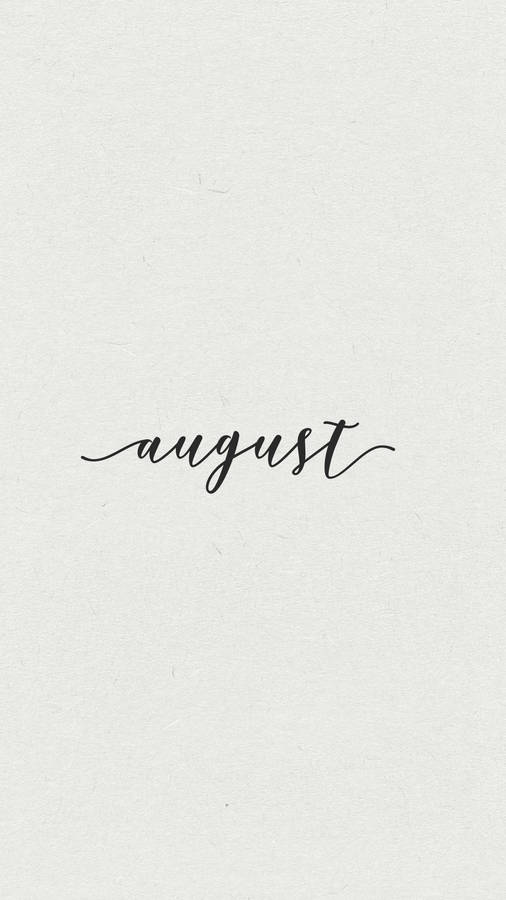 Enjoy The Waning Days Of Summer With A Cozy Afternoon In August Wallpaper