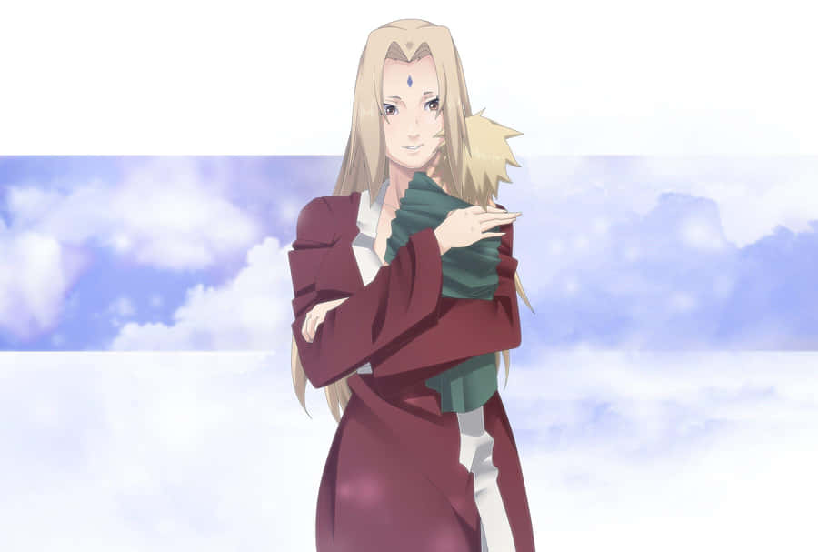 Enjoy The World Of Naruto With Tsunade Iphone Wallpaper