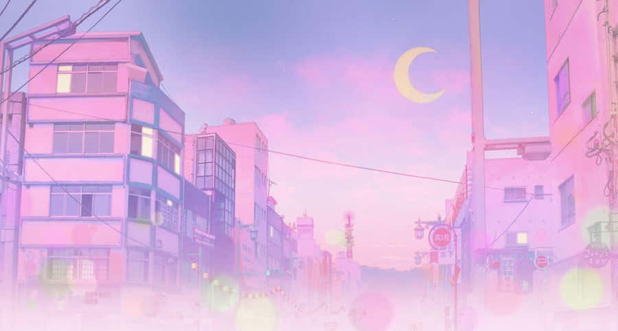 Enjoy This Cute Aesthetic Anime Desktop Background Wallpaper