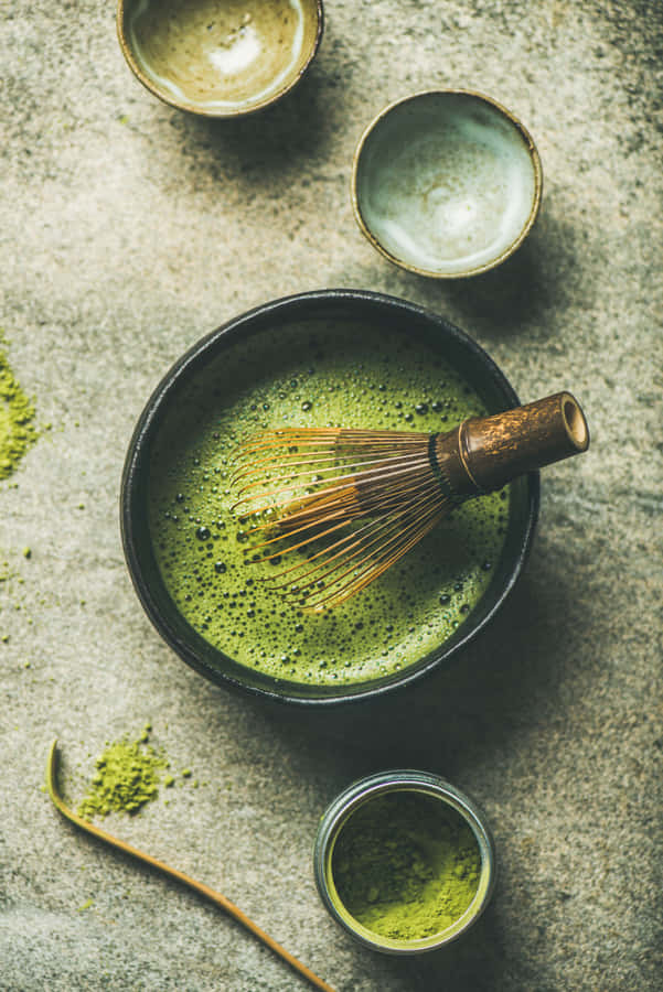 Enjoy This Unique Matcha Green Tea Flavor Wallpaper