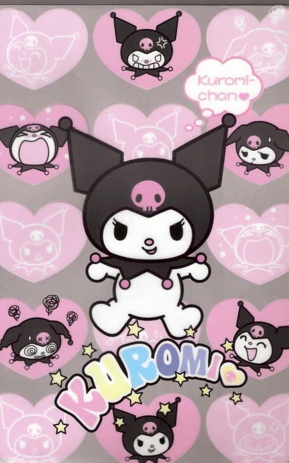 Enjoy Your Kuromi Iphone, The Perfect Choice For Those Who Love The Adorable Hello Kitty Character. Wallpaper