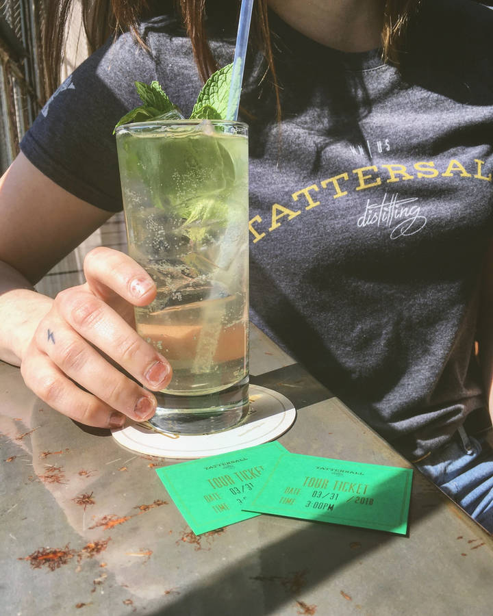 Enjoying A Refreshing Mojito At Tattersall Distilling Wallpaper