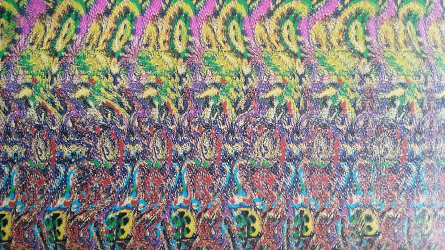 Enter An Optical Illusion With A Magical Eye Wallpaper