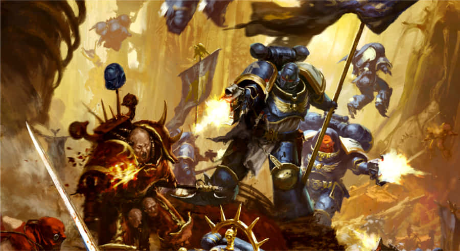 Enter The Epic World Of Warhammer 4k Wallpaper