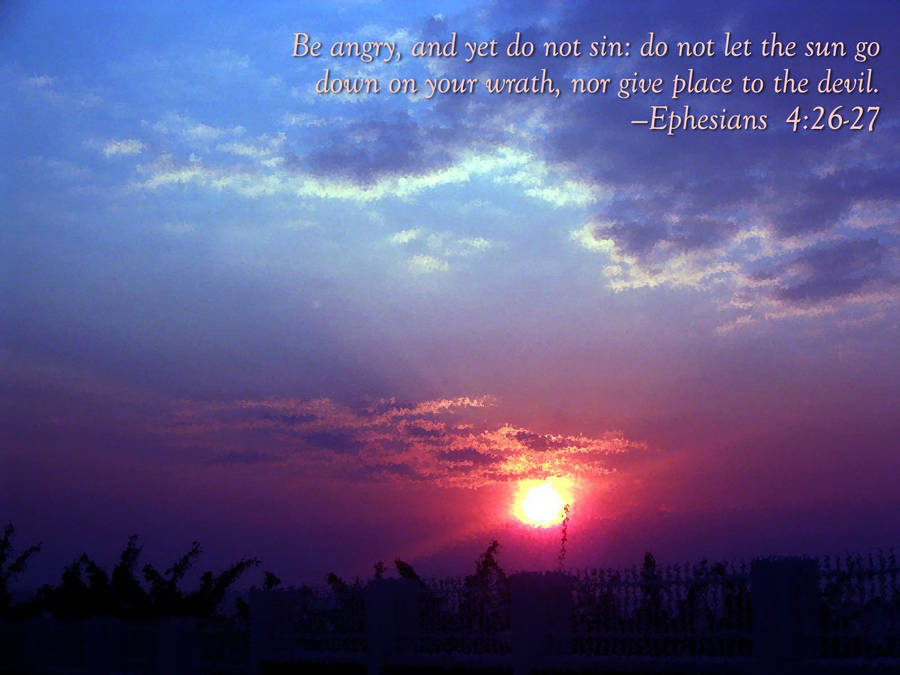 Ephesians 4:26-27 Bible Verse Laptop Wallpaper