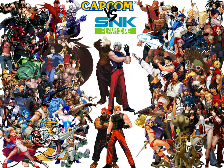 Epic Battle Scene - Capcom Vs. Snk Poster Wallpaper