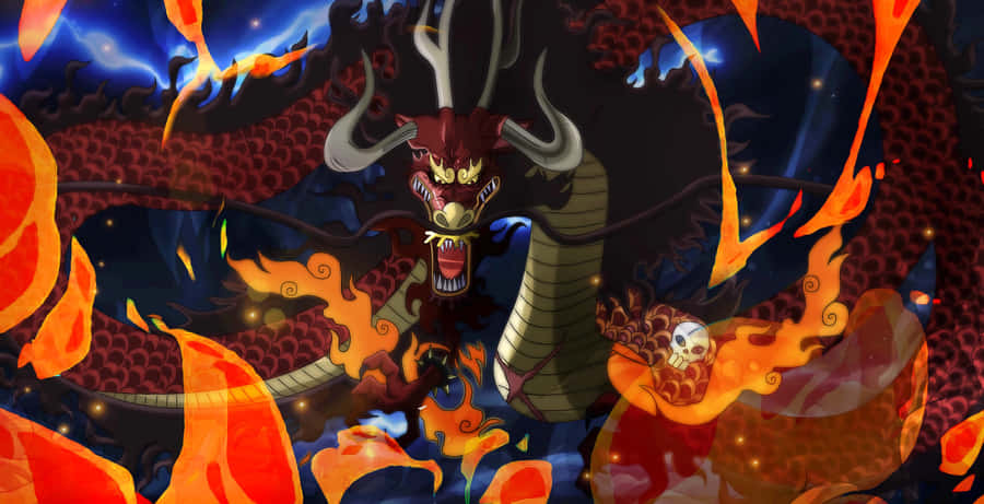 Epic Display Of Strength - Anime Character Kaido Wallpaper