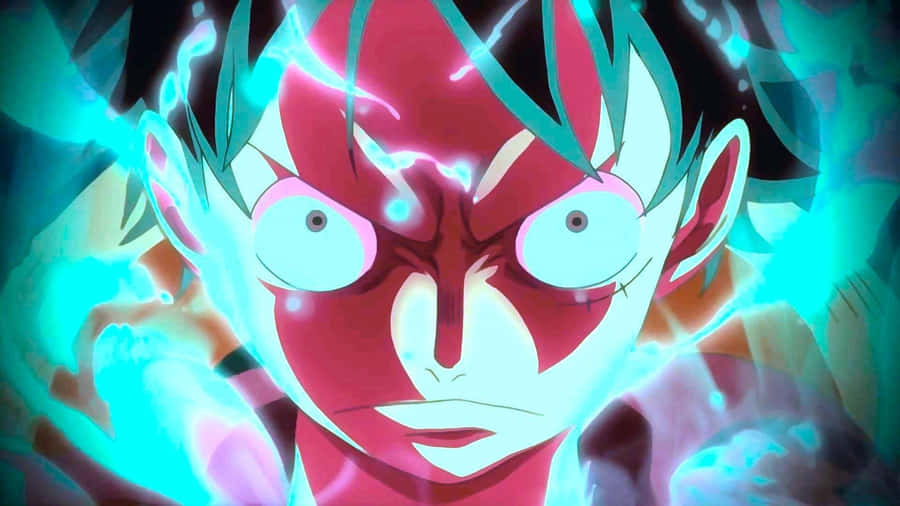 Epic Luffy Showing His Legendary Strength Wallpaper