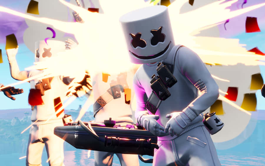 Epic Partnership - Fortnite And Dj Marshmello Wallpaper