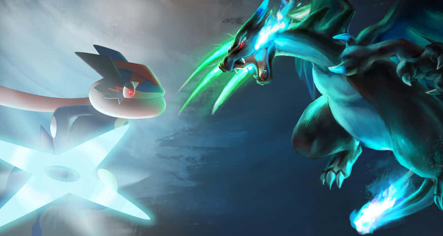 Epic Pokemon Battle Wallpaper