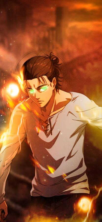 Eren Tied Hair Wallpaper