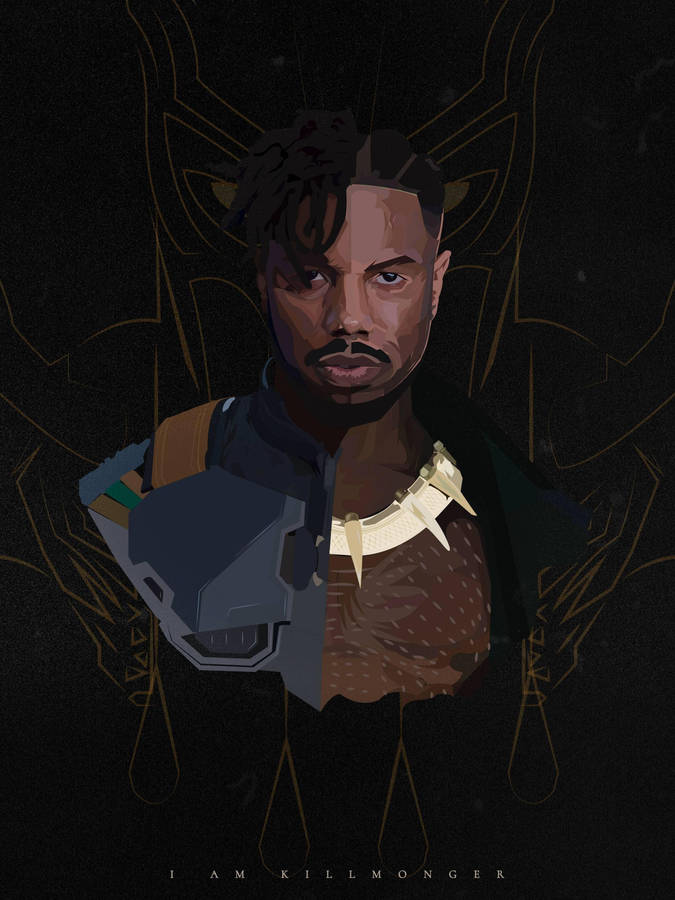 Erik Killmonger Painting Wallpaper
