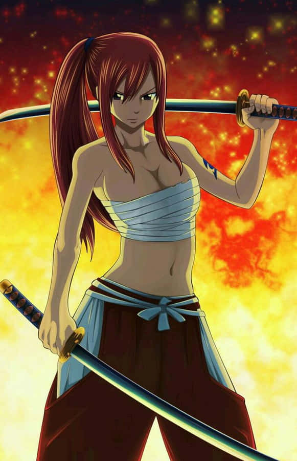 Erza Scarlet - Ready For Battle Wallpaper