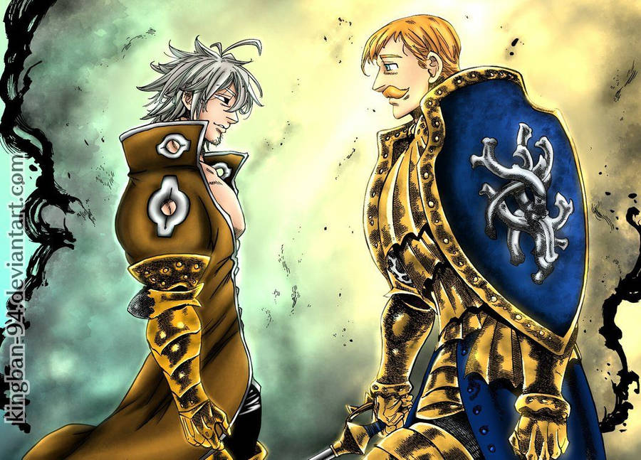Escanor And Estarossa Face-off Wallpaper