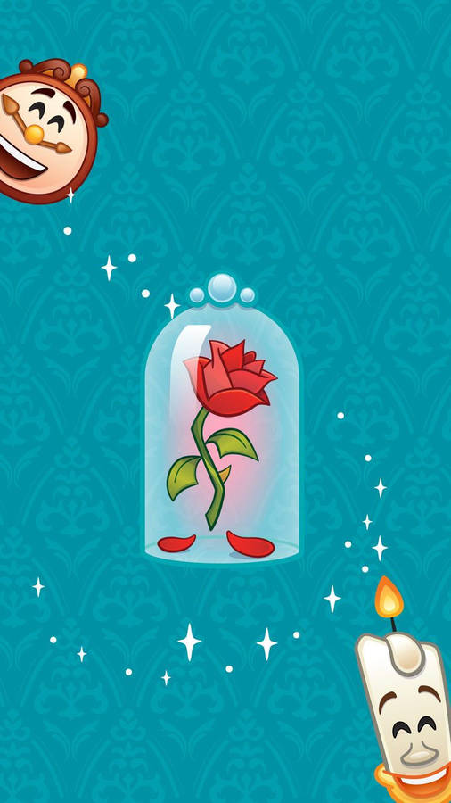 Escape Into A Timeless Story Of True Love With Beauty And The Beast Wallpaper