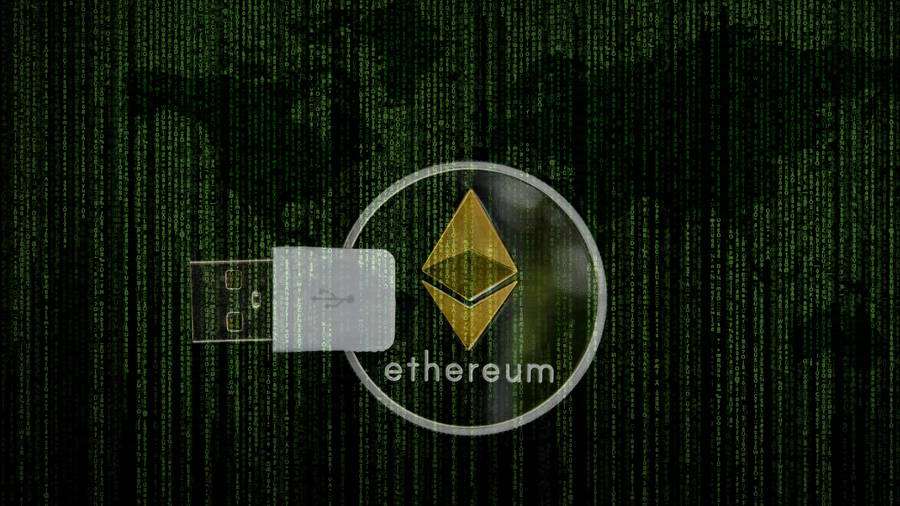 Ethereum Matrix Inspired Poster Wallpaper