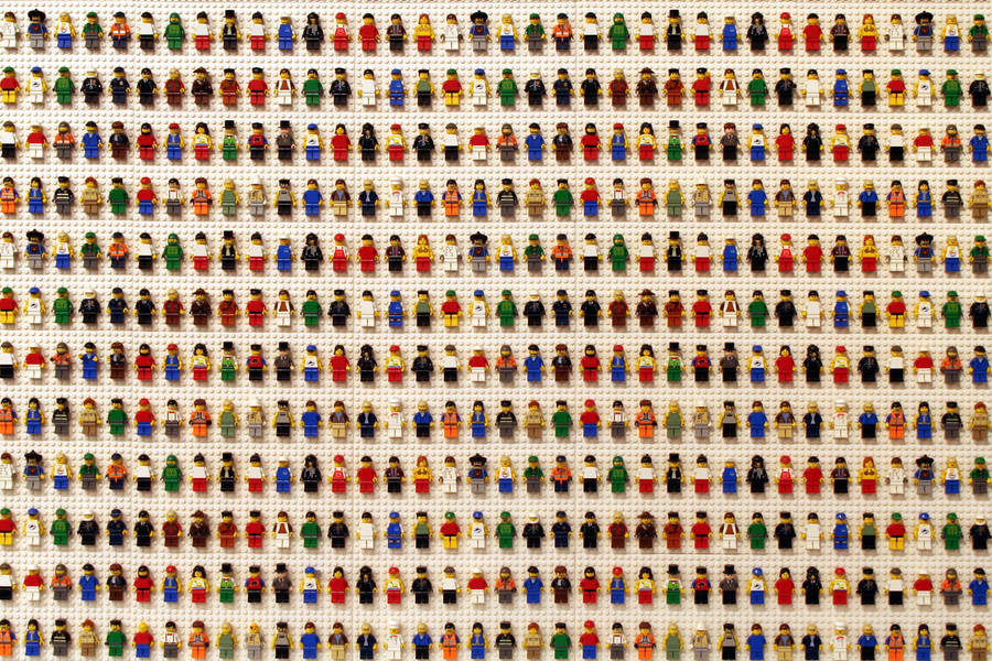 Exciting Collection Of Lego Minifigures Wallpaper