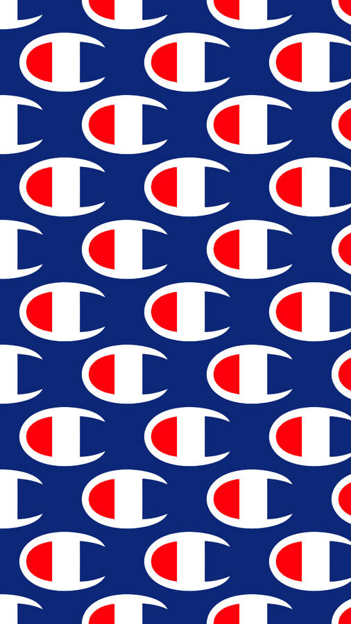 Exclusive Champion Logo Pattern Art Wallpaper