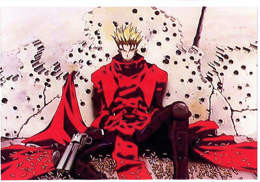 Exhausted Vash The Stampede Trigun Wallpaper