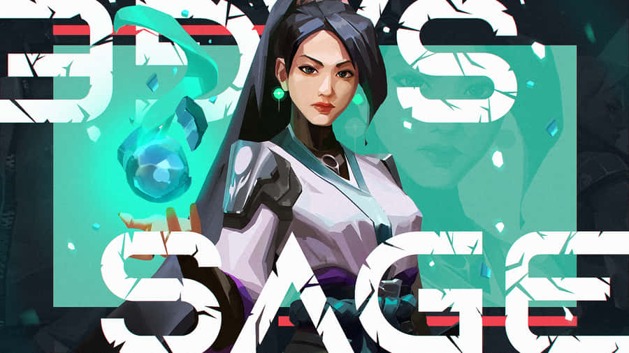 Experience A Whole New Level Of Gaming With Valorant Sage Wallpaper