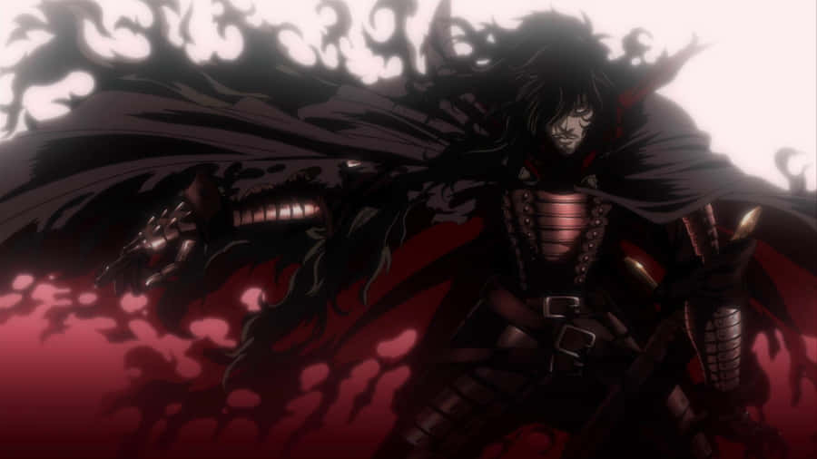 Experience An Intense Action-packed Horror Animation With Hellsing Ultimate 4k Wallpaper