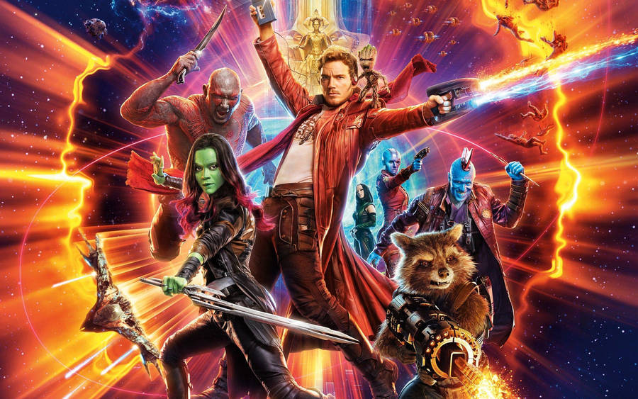Experience Marvel's Guardians Of The Galaxy In 4k Wallpaper