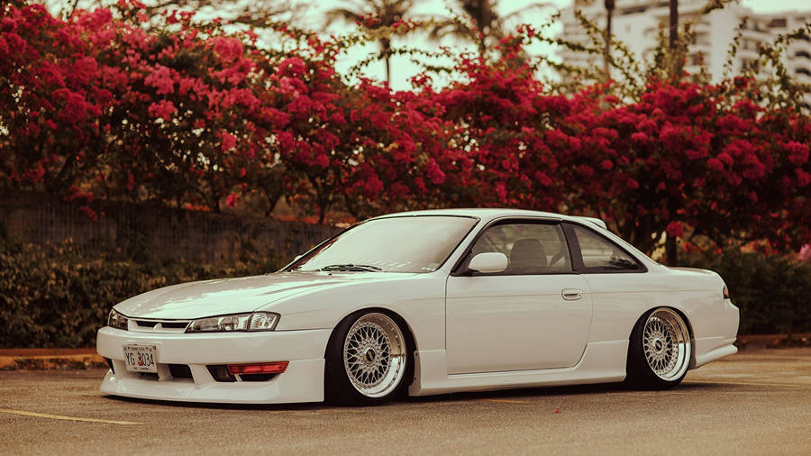 Experience Raw Power With The Nissan Silvia S14 Wallpaper