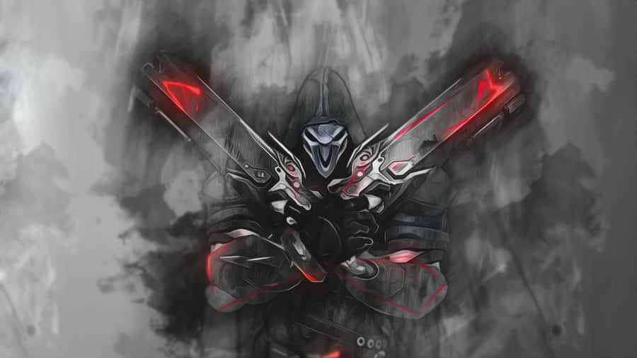 Experience The Darkness Of Overwatch With Reaper Wallpaper