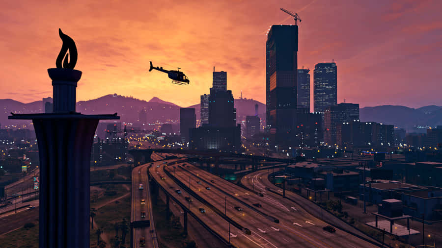 Experience The Intensity Of Grand Theft Auto 5 In 4k Wallpaper