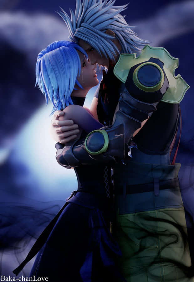 Experience The Magic Of The Kingdom Hearts Series With Aqua Wallpaper