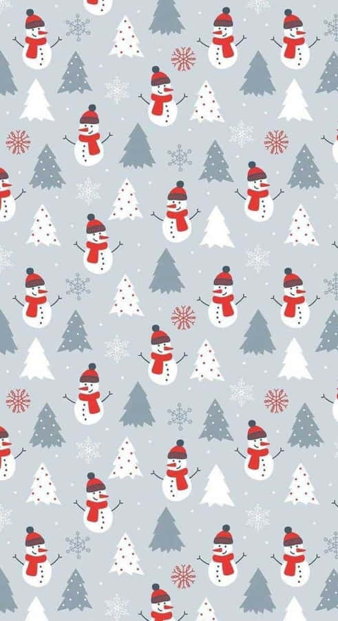 Experience The Magic Of Winter With A White Christmas Iphone Wallpaper