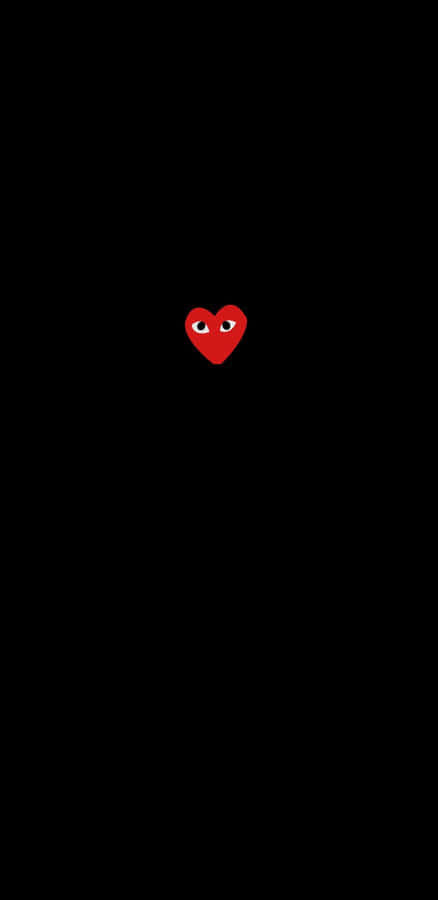 Experience Unique Streetwear Fashion With The Iconic Cdg Play Heart Logo Wallpaper
