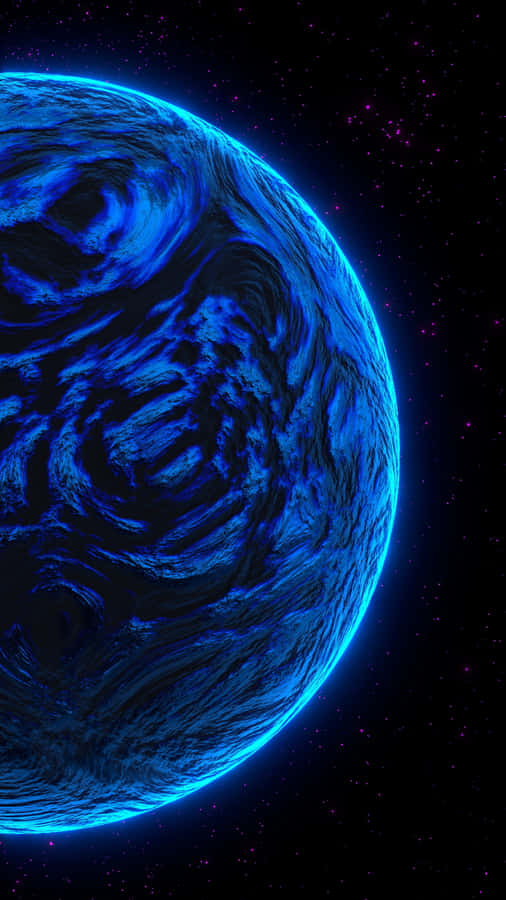 Explore The Futuristic Neon Galaxy Wallpaper