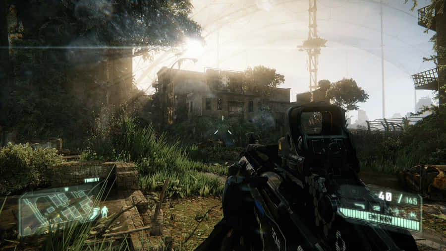 Explore The Gilded Ruins Of Luscious Cityscapes In Crysis 3 Wallpaper