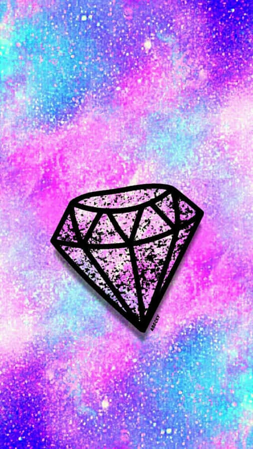 Explore The Glittering Galaxy Diamond Wallpaper