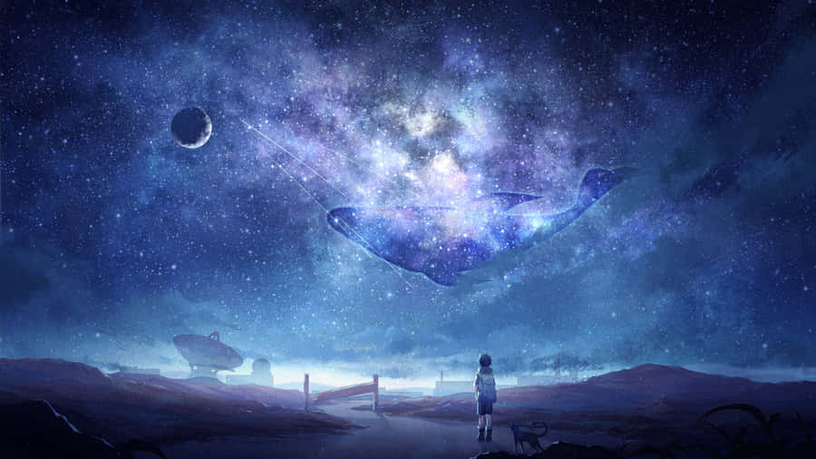 Explore The Vast Universe Of Anime In 4k Resolution Wallpaper