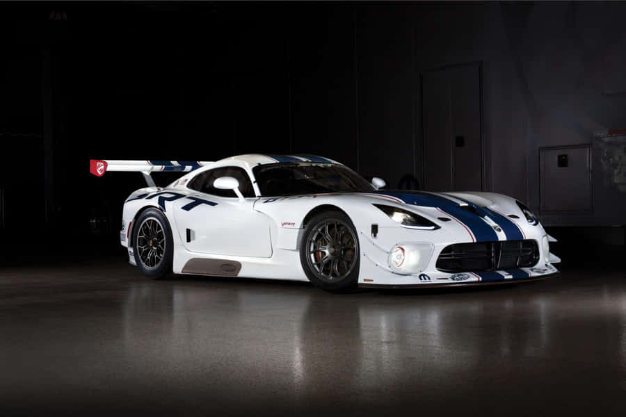 Eye-catching Dodge Viper Characterized By Sleek Design Wallpaper