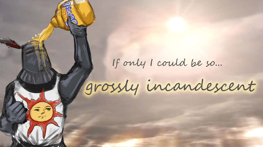 Face The Fire Boss: Solaire Of Astora Wallpaper