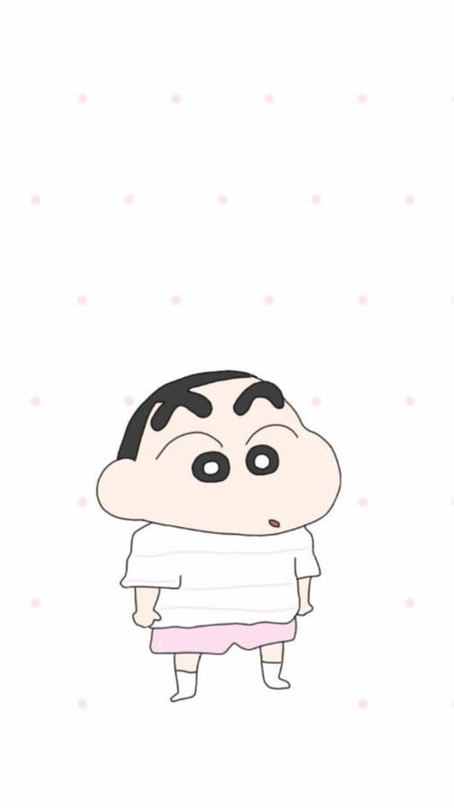 Faded Crayon Shinchan Aesthetic Wallpaper