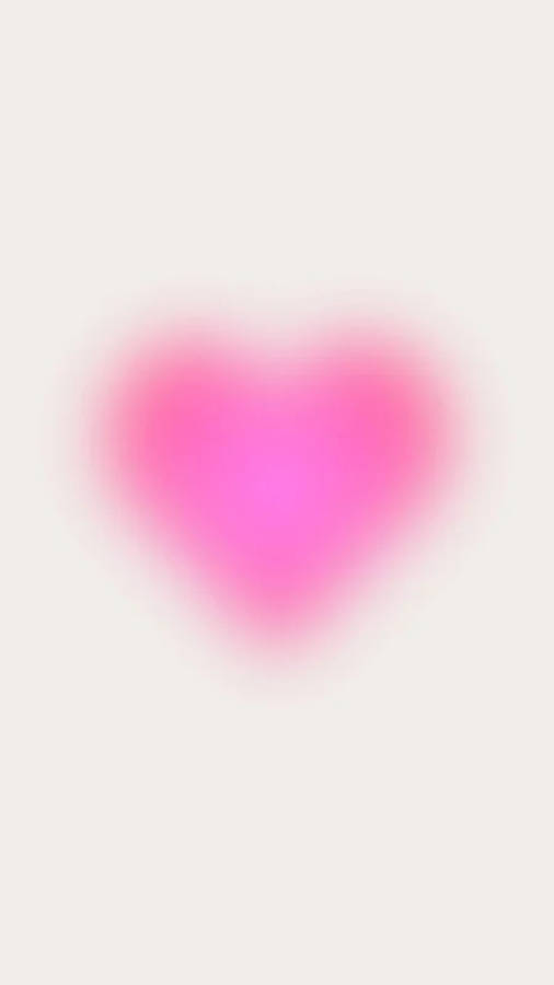 Faded Pink Heart Aura Aesthetic Wallpaper