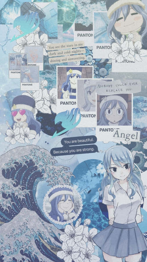 Fairy Tail Aesthetic Juvia Lockser Collage Wallpaper