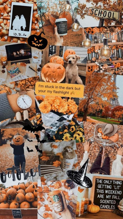 Fall Collage Desktop Lock Screen Wallpaper
