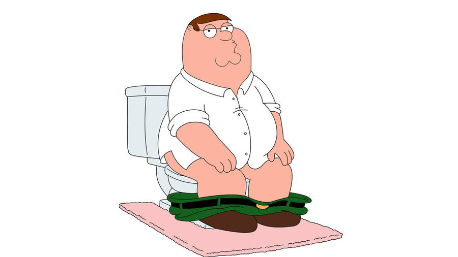 Family Guy Griffin On Toilet Bowl Wallpaper