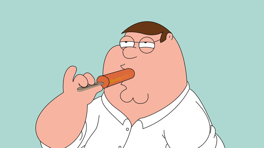 Family Guy Peter Eating Popsicle Wallpaper